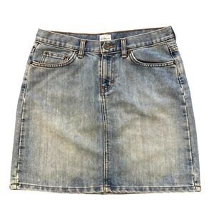 VTG Y2K Calvin Klein Jeans Blue Denim Mini Skirt Medium Wash Jean Skirt, 7